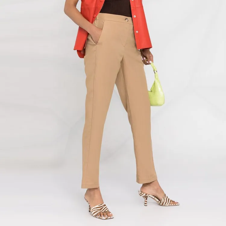 LIU·JO Inset pocket Straight Trousers-3