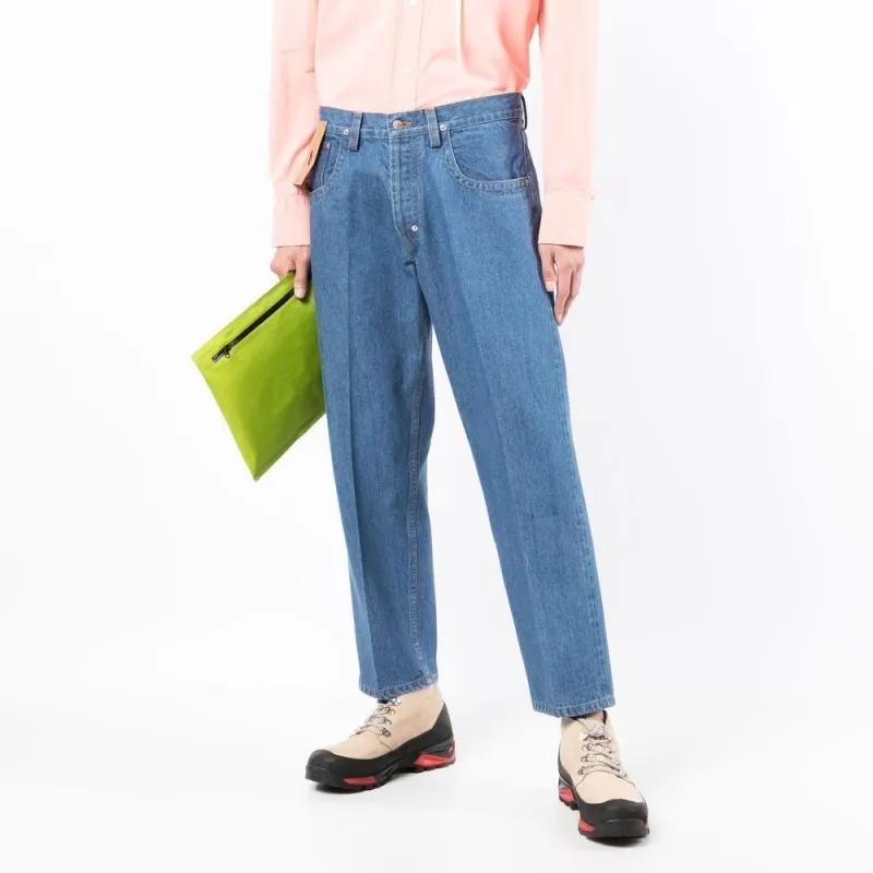 CRAIG GREEN Logo patch Straight leg Jeans-1