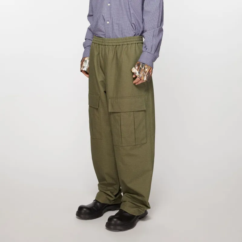 Acne Studios Logo embroidered Cargo Trousers-3