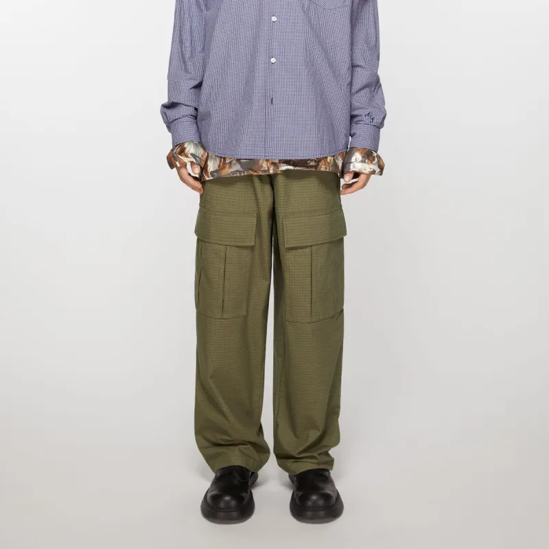 Acne Studios Logo embroidered Cargo Trousers-1