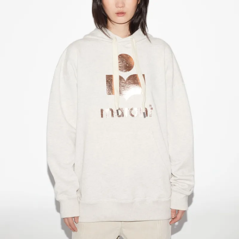 ISABEL MARANT ETOILE Logo Printed Drawstring Hoodie-1