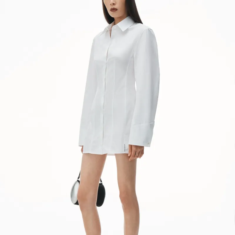 Alexander Wang Boned Shirt style Mini Dress-3