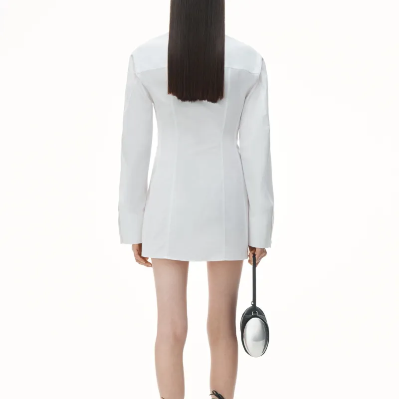 Alexander Wang Boned Shirt style Mini Dress-4