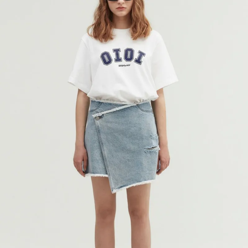 5252 BY O!Oi Drop Shoulder Sleeve T Shirt Unisex White-2