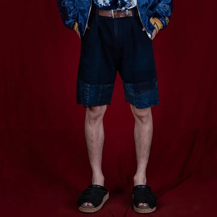 Kapital Denim Shorts Men's Indigo-2