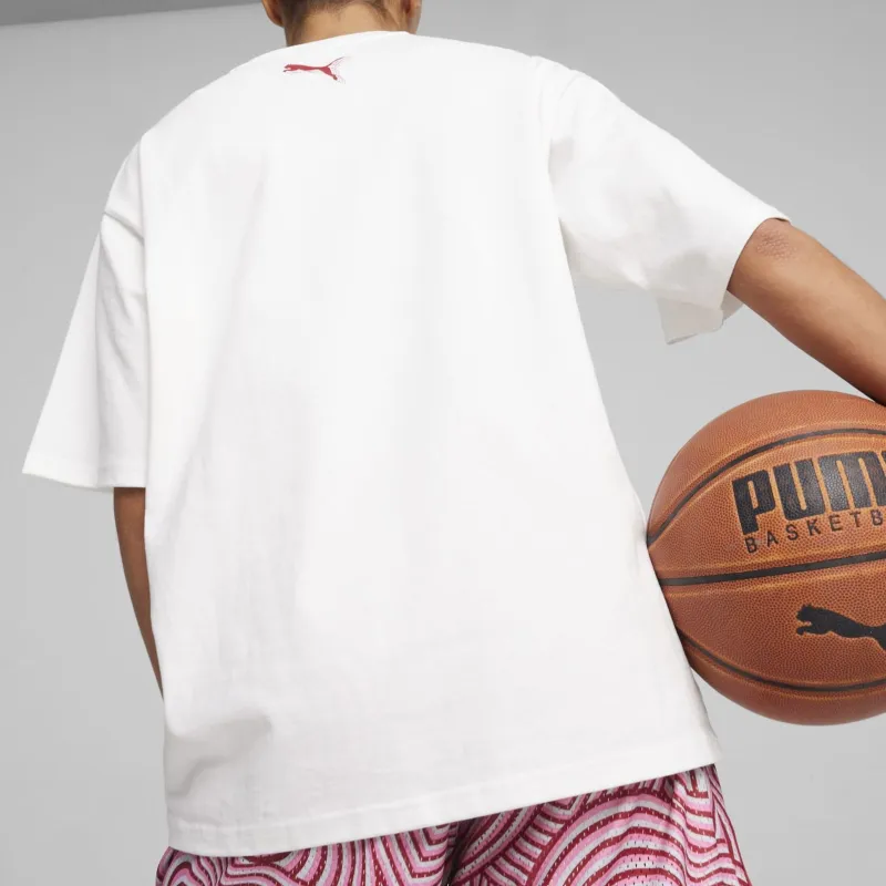 PUMA GAME LOVE BASKETBALL T-Shirts Women's White-3