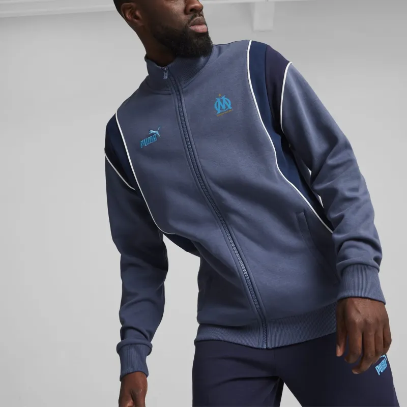 PUMA Olympique De Marseille FtblArchive Jackets Coats Men's Ink Blue-3