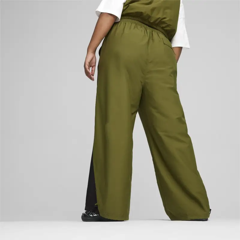 PUMA Knitted Sweatpants Women's Olive Green-3