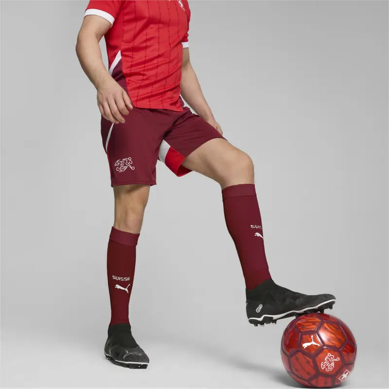 PUMA Switzerland Men's Replica Football Shorts Sports Shorts Men's Red-2