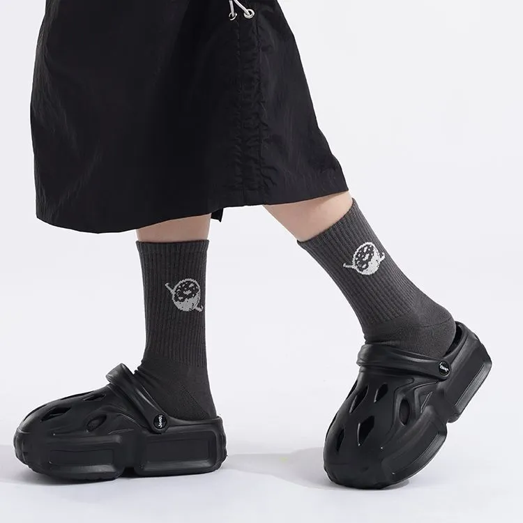 Duanmei Mid Calf Socks Unisex 5 Pack-3