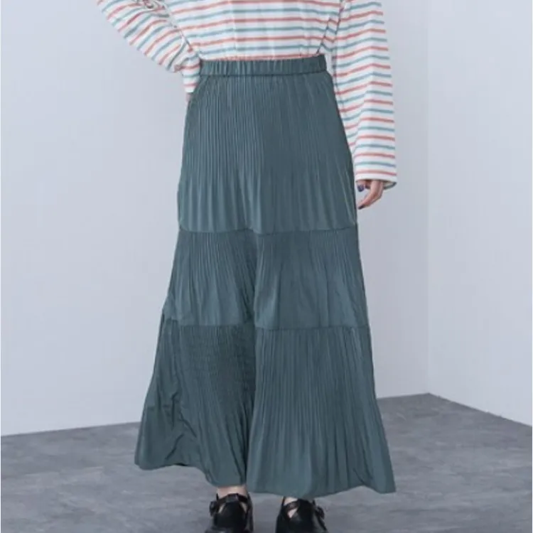 Beams HEART Casual Long Skirt Women's-4
