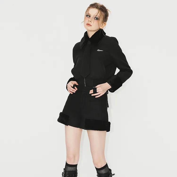 MESSYMISS Casual Suit Women's Black-1