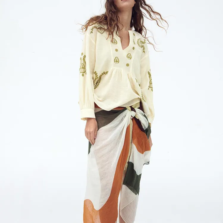 ZARA Shirts Women's Beige-2