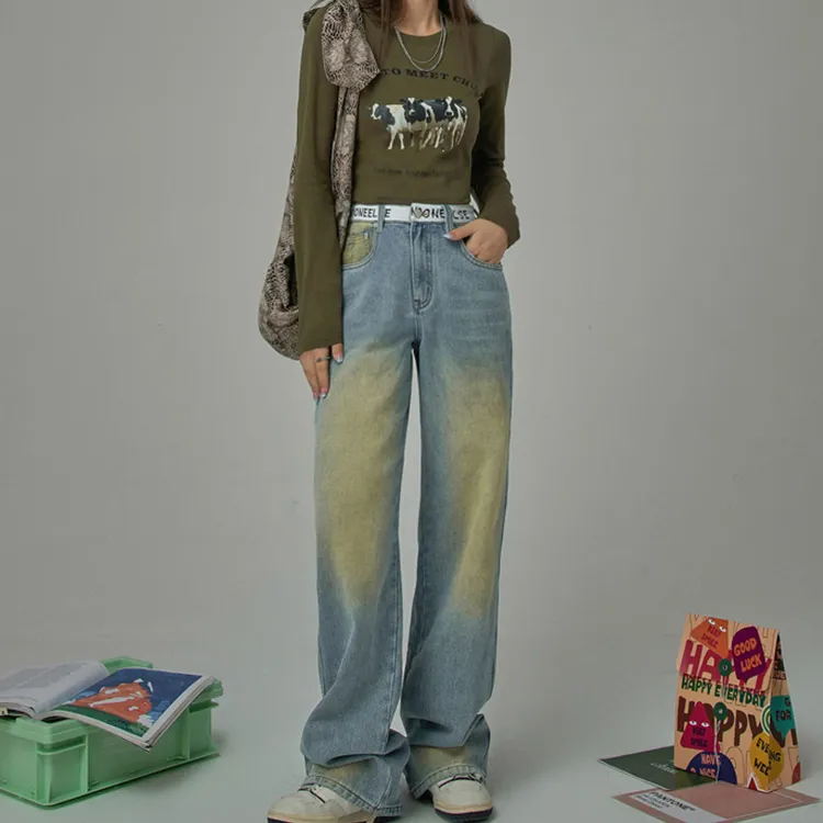 NO ONE ELSE Jeans Unisex Denim Blue-1