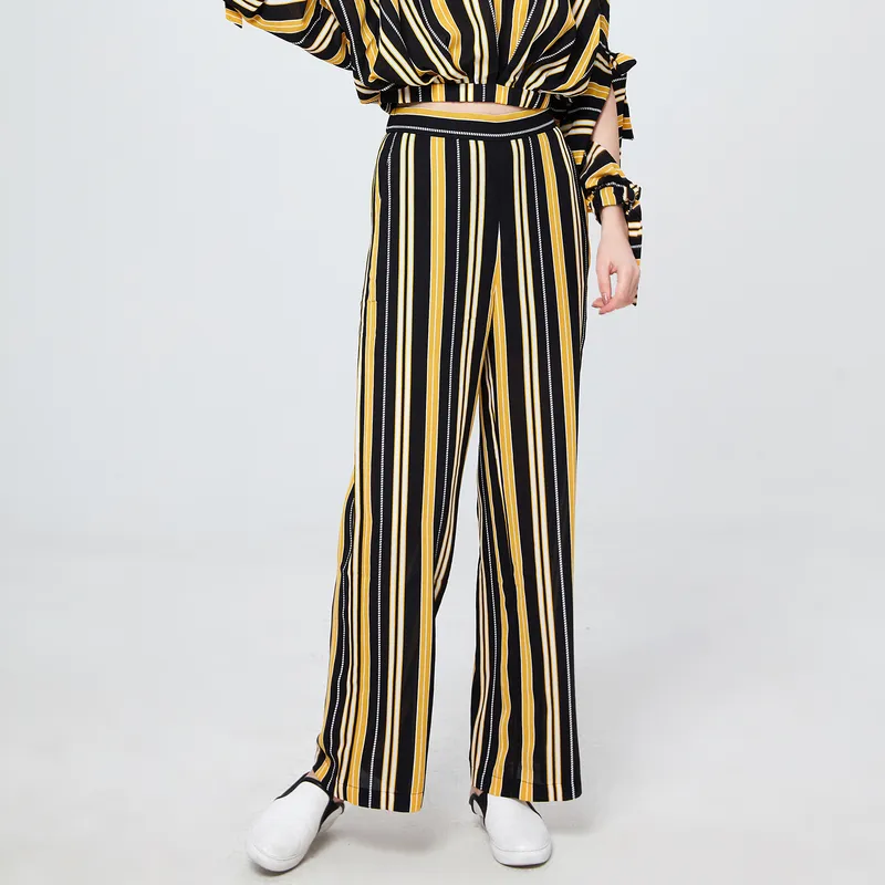 MASFER.SU Casual Pants Women's Stripes-2