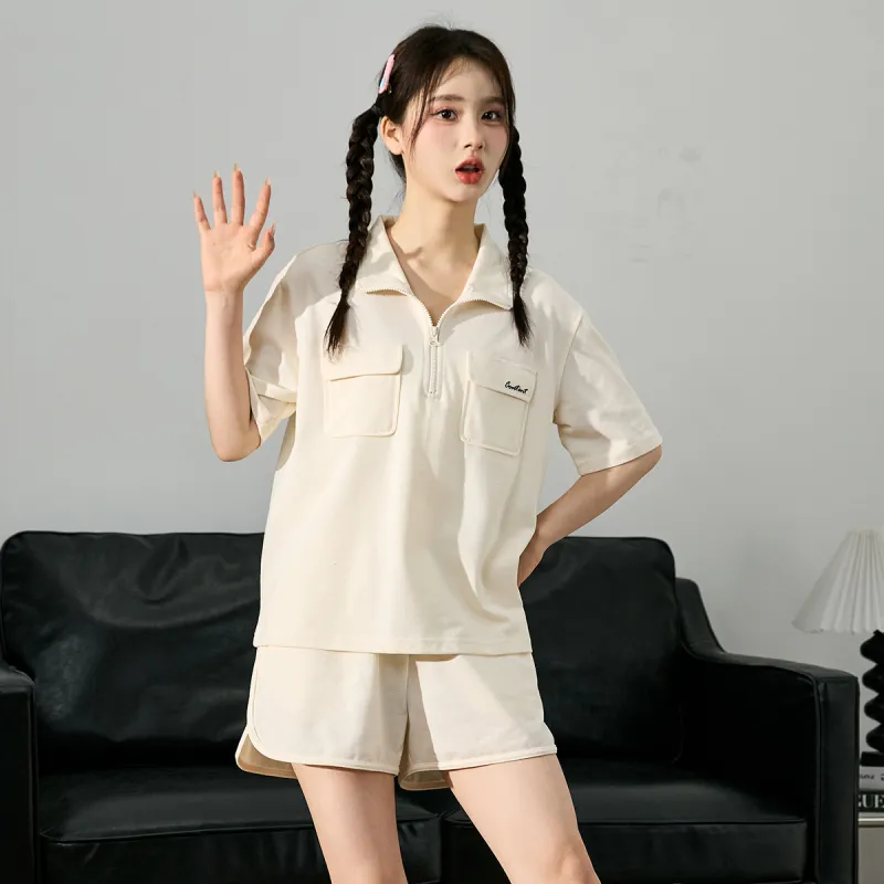 Tonlion Casual Suit Women's Ecru-1
