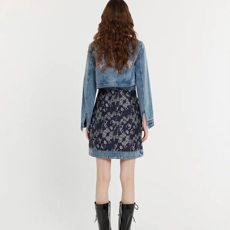 LULUALWAYS Denim Jacket Women's Blue-1
