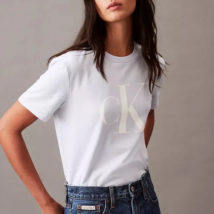 CALVIN KLEIN T Shirt Women's Arctic Ice-1