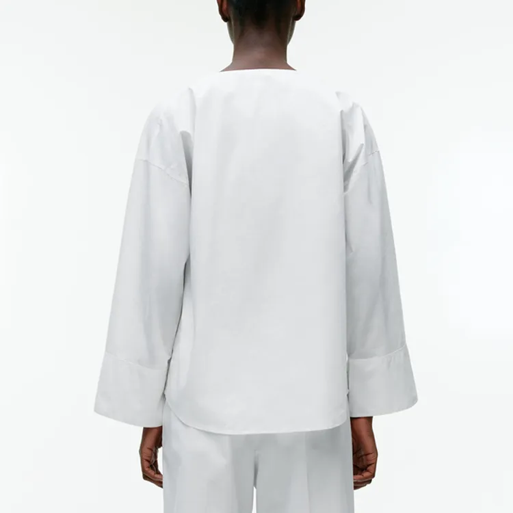 ARKET Drop Shoulder Sleeve T Shirt Women's White-1