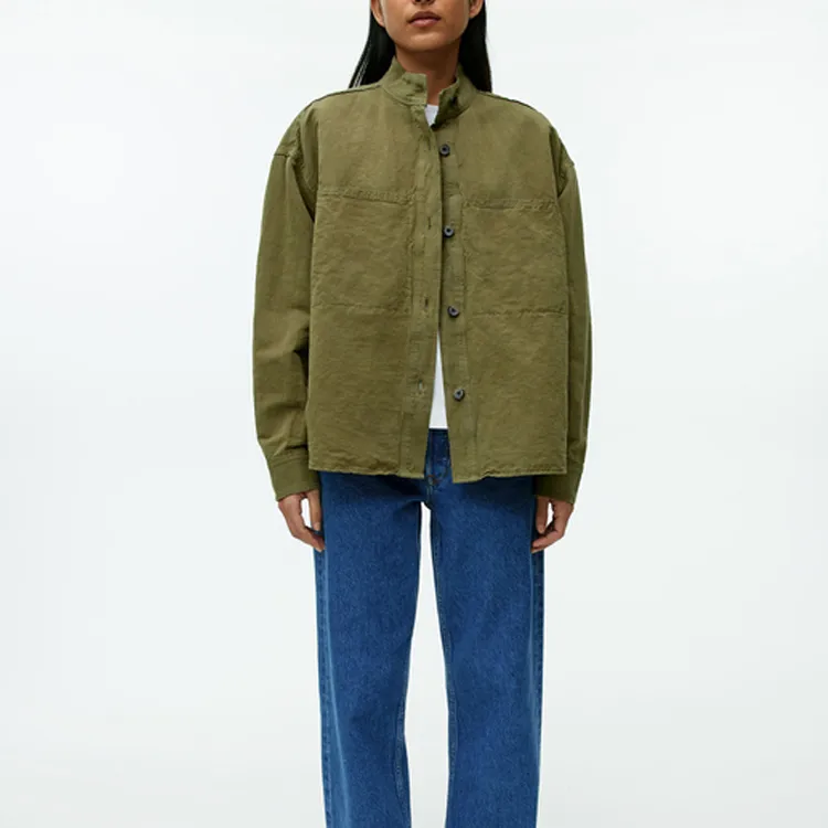 ARKET Jackets Coats Women's Khaki Green-1