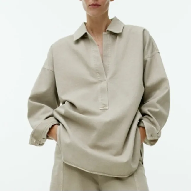 ARKET Shirts Women's Gray Beige-1