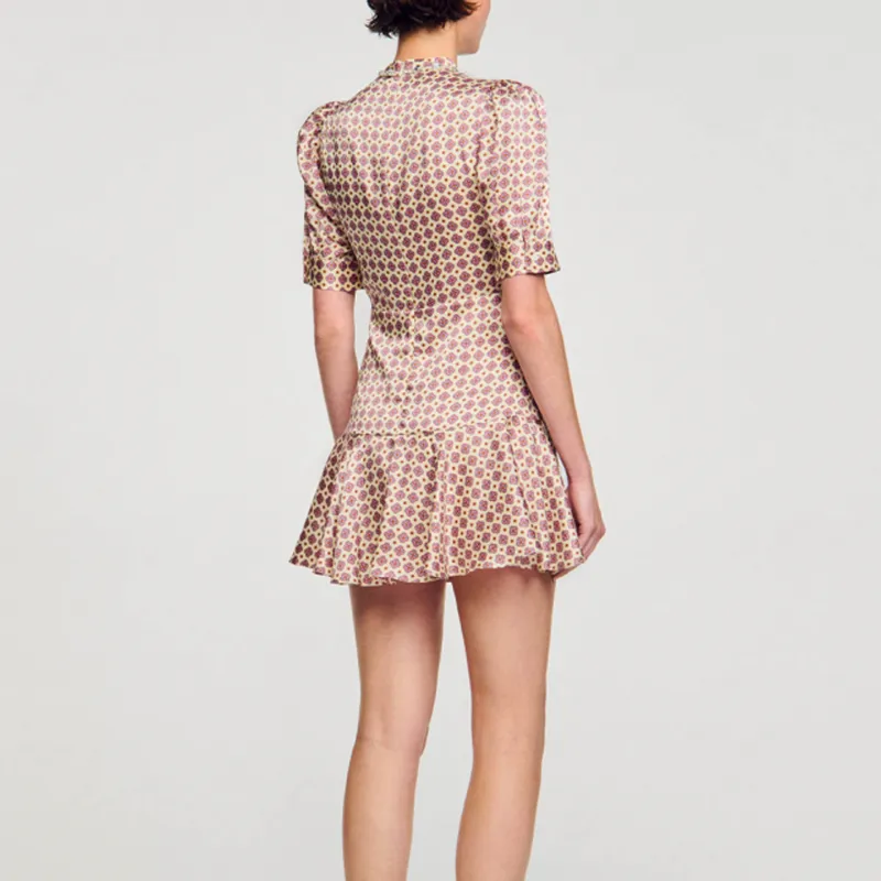 Sandro Short-Sleeved Dresses Women's Pink-2