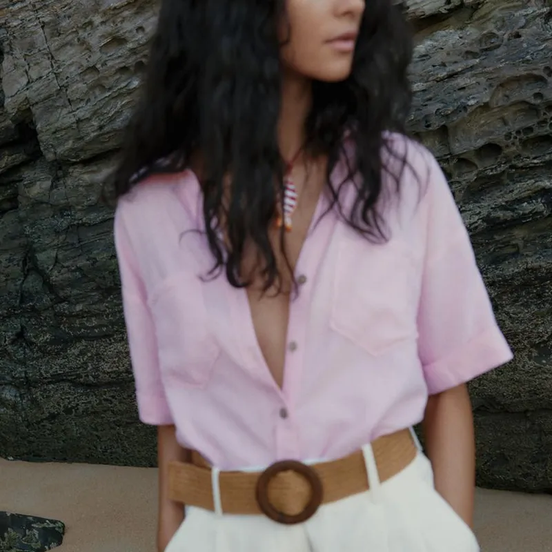 ZARA Shirts Women's Pink-2