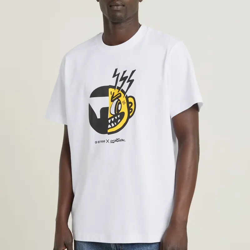 G STAR RAW T Shirt Unisex White-1