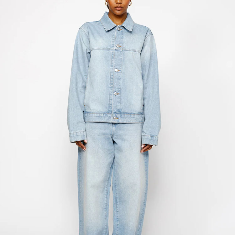 Stussy Denim Trucker Jacket Light Blue - POIZON