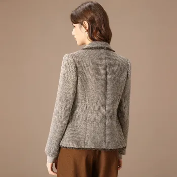 FENHONGMALI Business Suit Women's Coffee