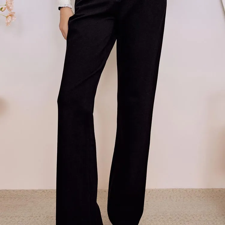 YINER GoodLand Casual Pants Women's Black-1