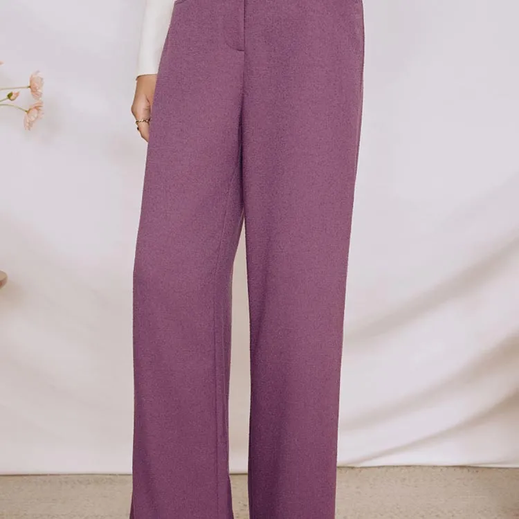 YINER GoodLand Casual Pants Women's Purple-2