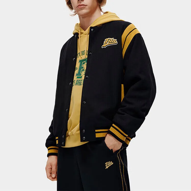 FILA FUSION Baseball Jacket Men's Pitch Black-3