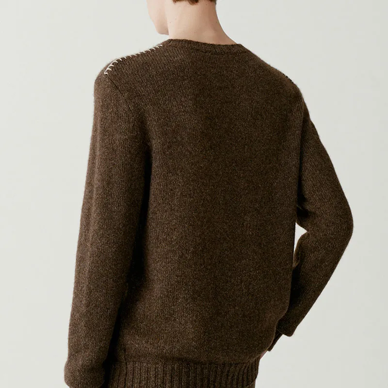 ICICLE Knitwear Men's Yak Velvet Camel Color-2