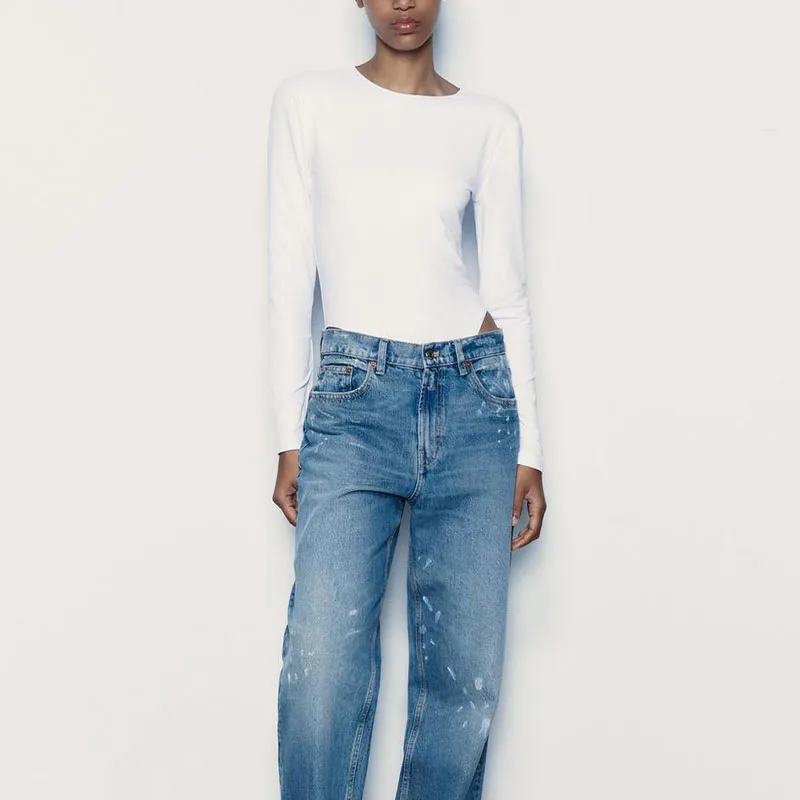 ZARA Bodysuits Women's White-2