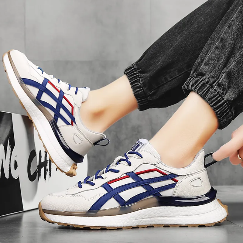 CEDAR HAN Breathable Height Increase Low Top Casual Shoes Unisex-4