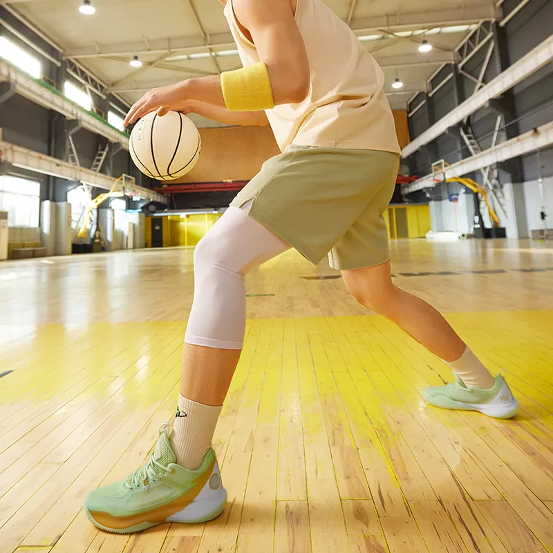 361° ONE MOTION Wave Series Basketball Shoes Men Low Top Light Fruit Green/Cheese Yellow-8