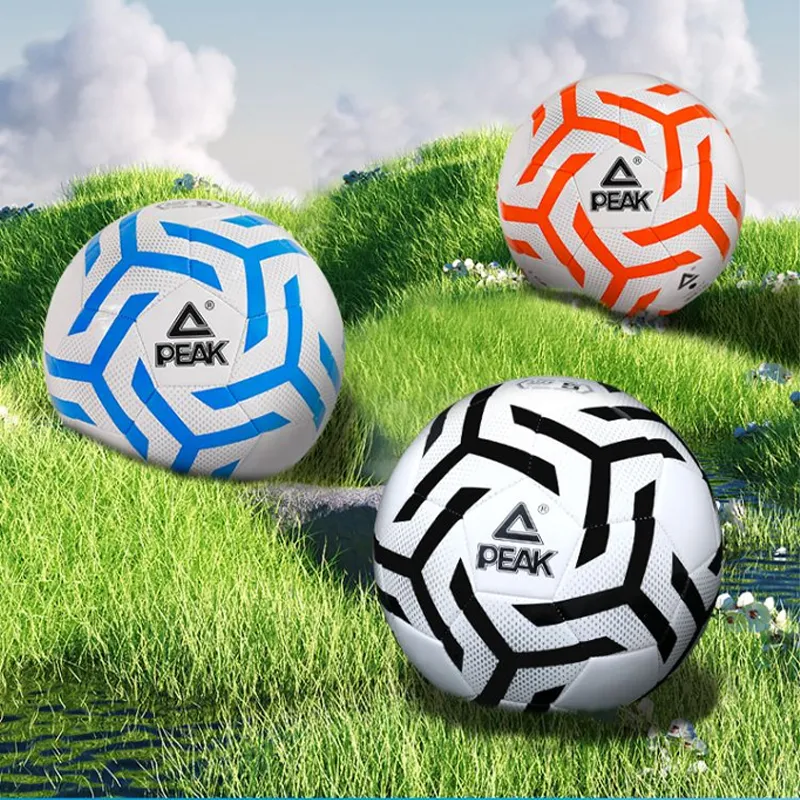 PEAK Size 5 Soccer PVC Machine Stitched Soccer Ball Unisex-4