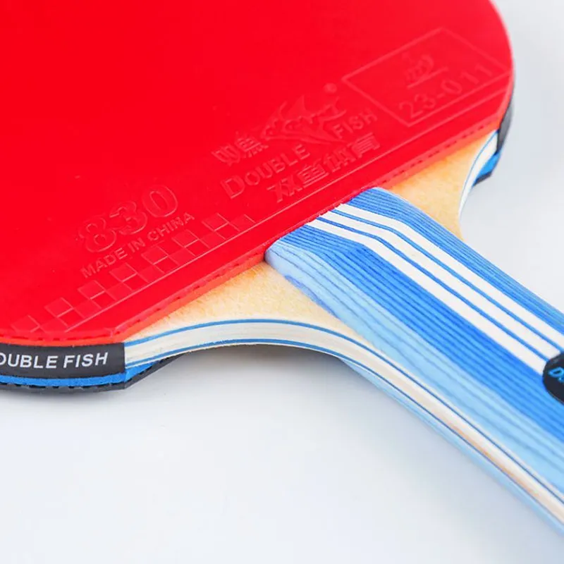 DOUBLEFISH Ping Pong Paddles Unisex All Wood Red-5