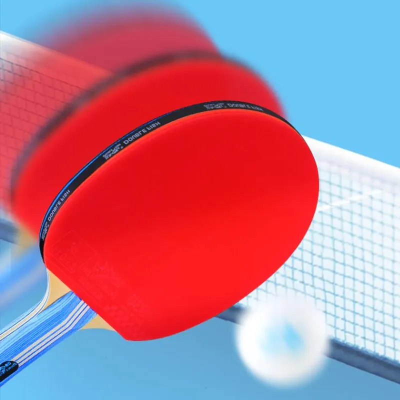 DOUBLEFISH Ping Pong Paddles Unisex All Wood Red-4