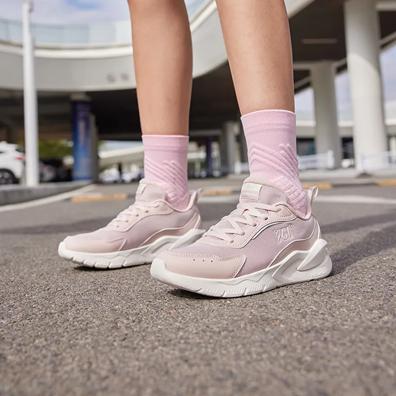 361° Blade 2.0 Cushioning, Slip Resistant, And Abrasion Resistant Low Top Running Shoes Women's Pink White-6