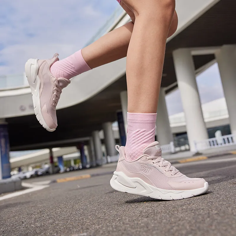 361° Blade 2.0 Cushioning, Slip Resistant, And Abrasion Resistant Low Top Running Shoes Women's Pink White-9