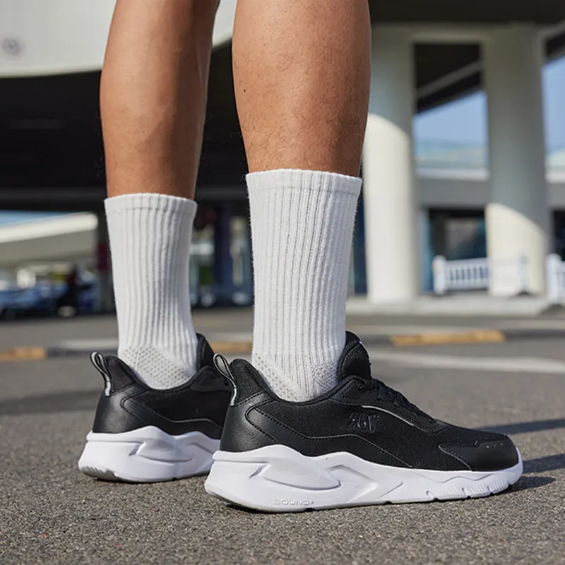 361° Blade 2.0 Cushioning, Slip Resistant, And Abrasion Resistant Low Top Running Shoes Men's Black White-6