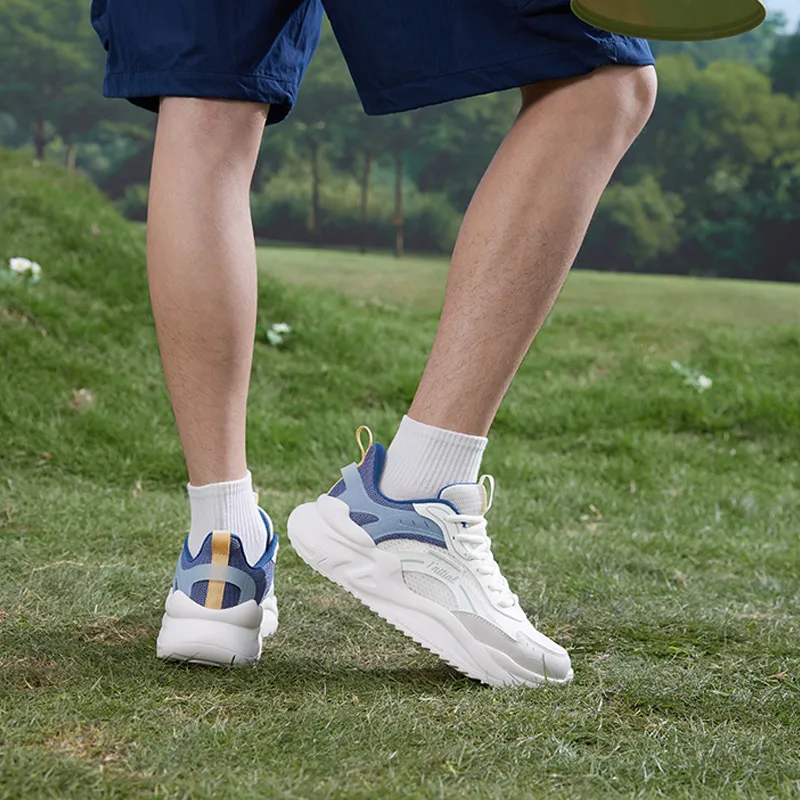 361° Cloud Comfort 3 Cushioned Slip Resistant Low Top Casual Shoes Men's White Blue-5