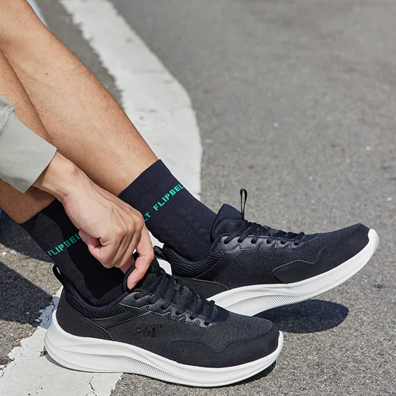 361° Blade 2.0 Slip Resistant And Breathable Low Top Running Shoes Men's Obsidian Black/Feather White-9