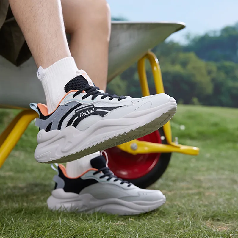 361° Yunshu 3 Cushioning, Slip Resistant, And Abrasion Resistant Low Top Casual Shoes Men's Photon Gray-8