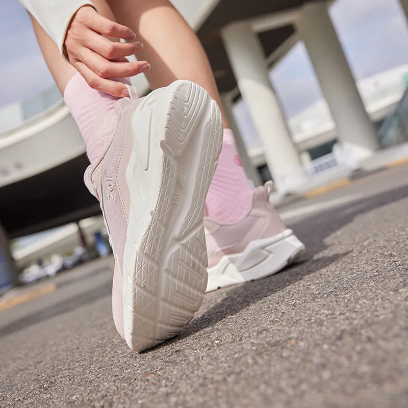 361° Blade 2.0 Cushioning, Slip Resistant, And Abrasion Resistant Low Top Running Shoes Women's Pink White-5