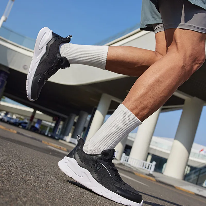 361° Blade 2.0 Cushioning, Slip Resistant, And Abrasion Resistant Low Top Running Shoes Men's Black White-11