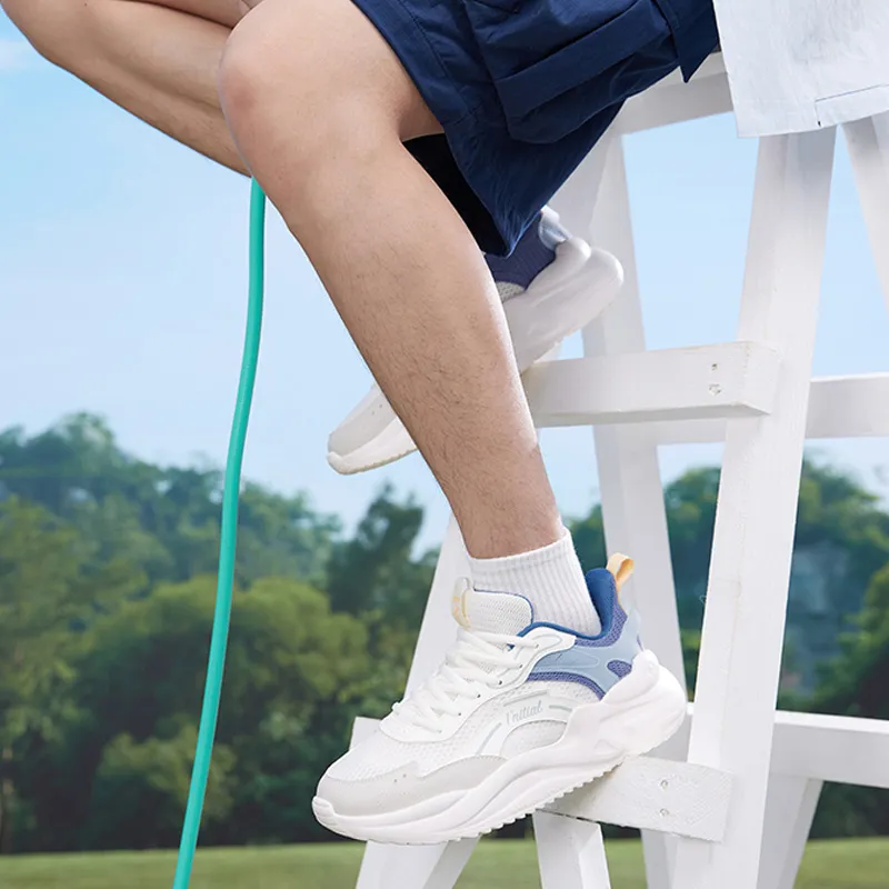 361° Cloud Comfort 3 Cushioned Slip Resistant Low Top Casual Shoes Men's White Blue-9