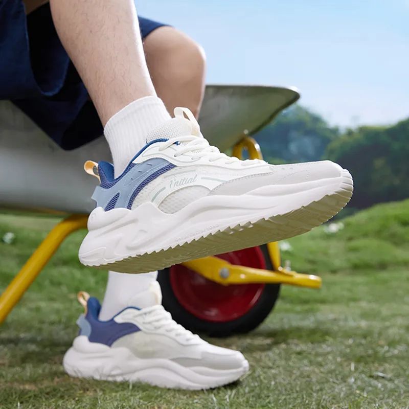 361° Cloud Comfort 3 Cushioned Slip Resistant Low Top Casual Shoes Men's White Blue-8